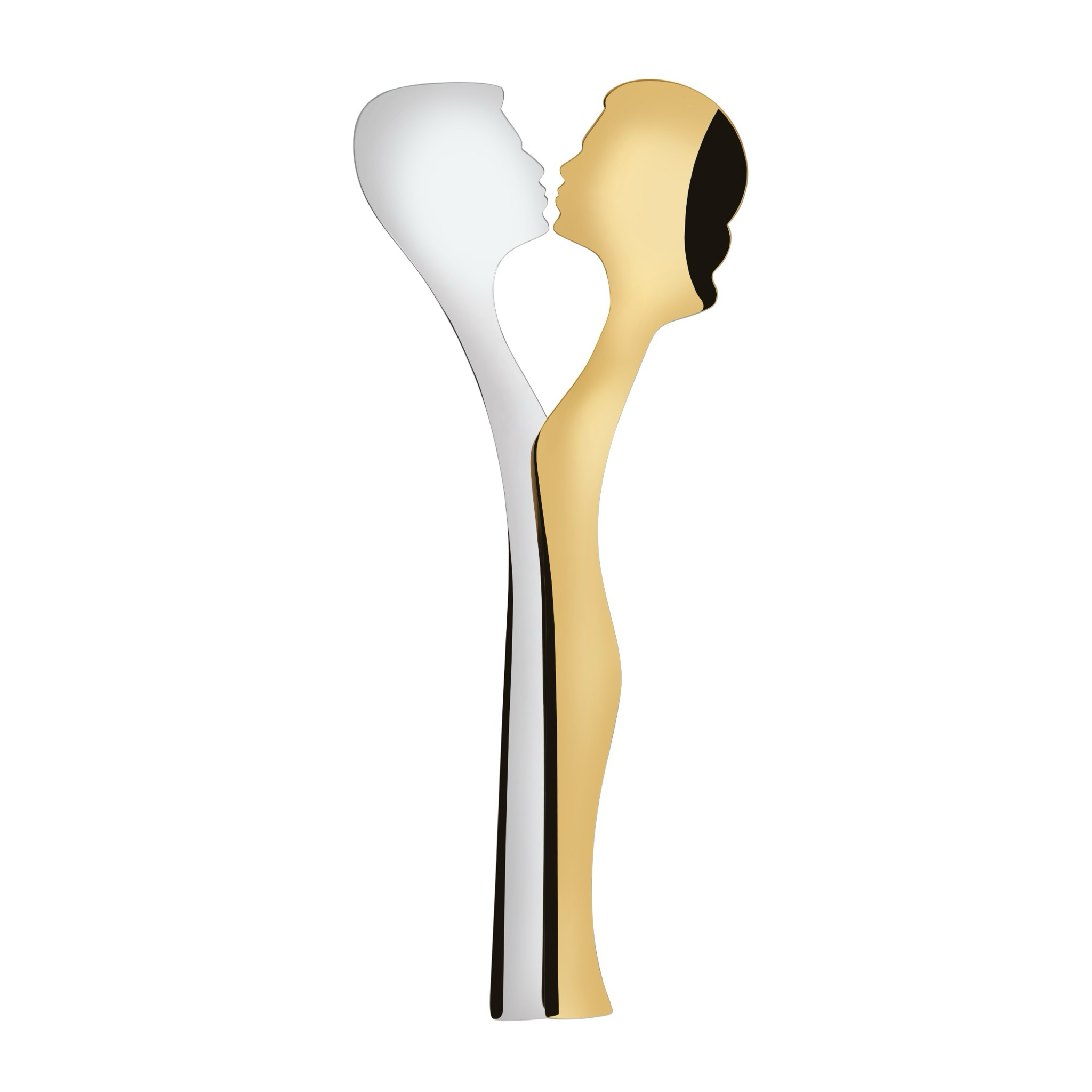 Abbraccio 2 Piece Salad Set silver / gold-Casa Bugatti USA