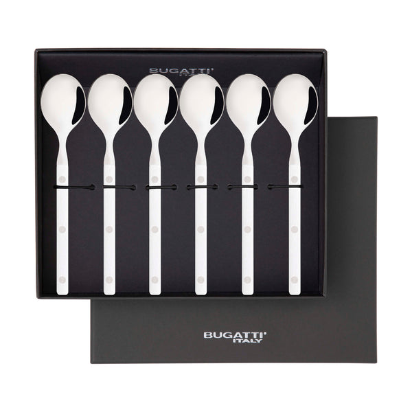Allegra Coffee Spoon Set - white-Casa Bugatti USA
