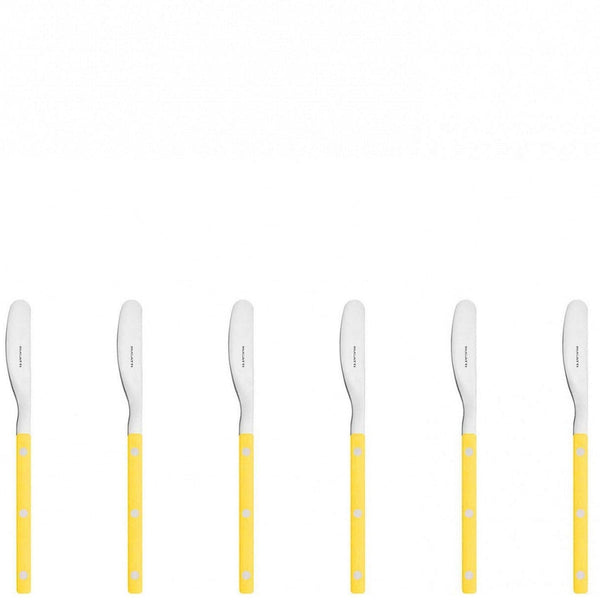 Allegra Butter Knife Set - Bright Yellow-Casa Bugatti USA