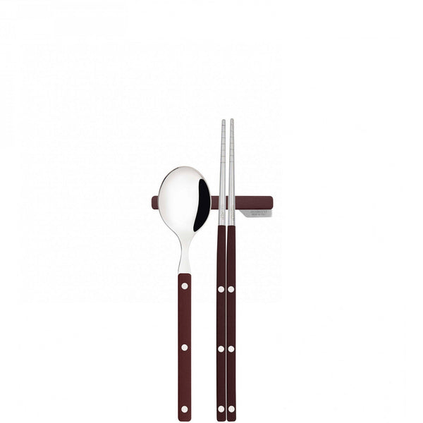 Allegra Chopsticks Set for 1, Brown — Casa Bugatti