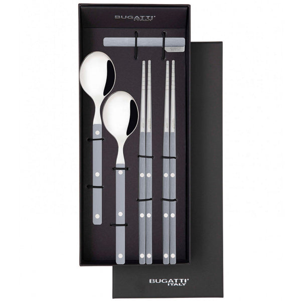 Allegra Chopsticks Set for 2, Gray — Casa Bugatti