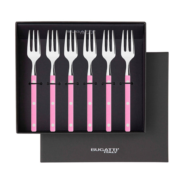 Allegra Cocktail / Cake Fork Set pink