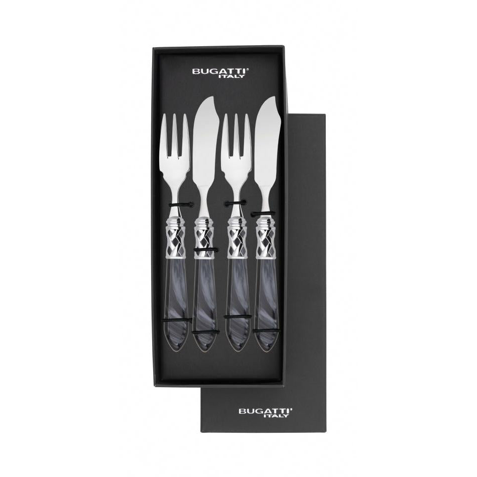 Aladdin Brilliant 12 Piece Fish Set - charcoal