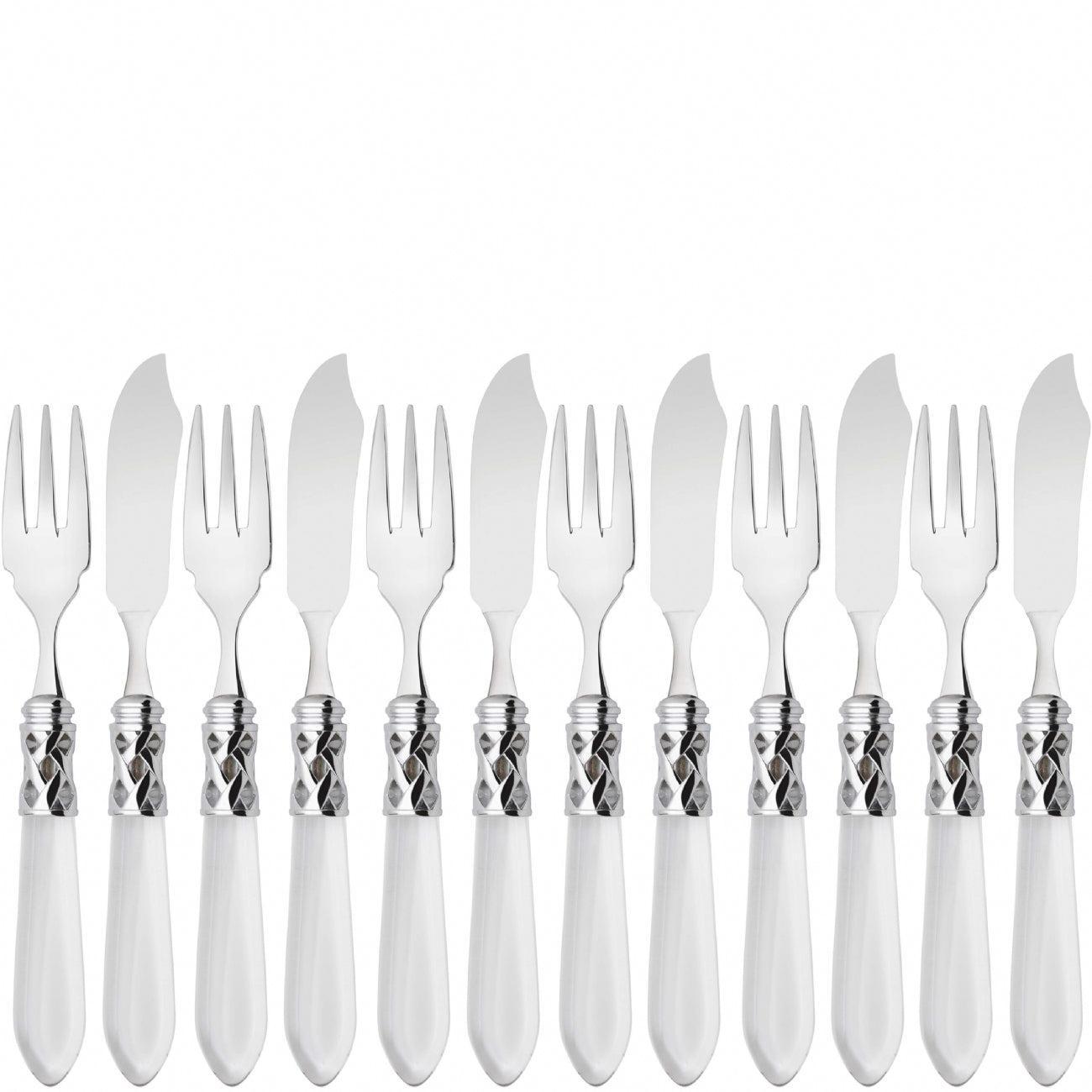 Aladdin Brilliant 12 Piece Fish Set - clear