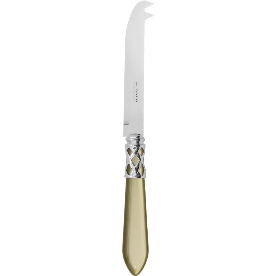 Aladdin Brilliant 2 point "deer" cheese Knife - chartreuse green