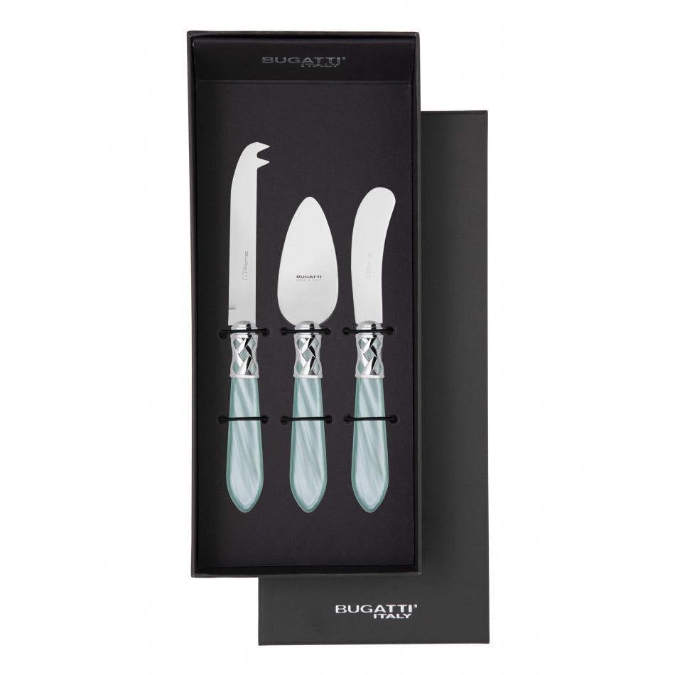 Aladdin Brilliant 3 Piece Cheese Knife Set - aqua