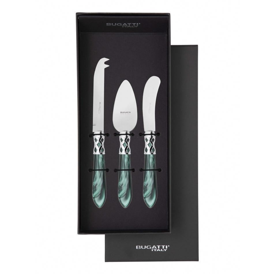 Aladdin Brilliant 3 Piece Cheese Knife Set - green