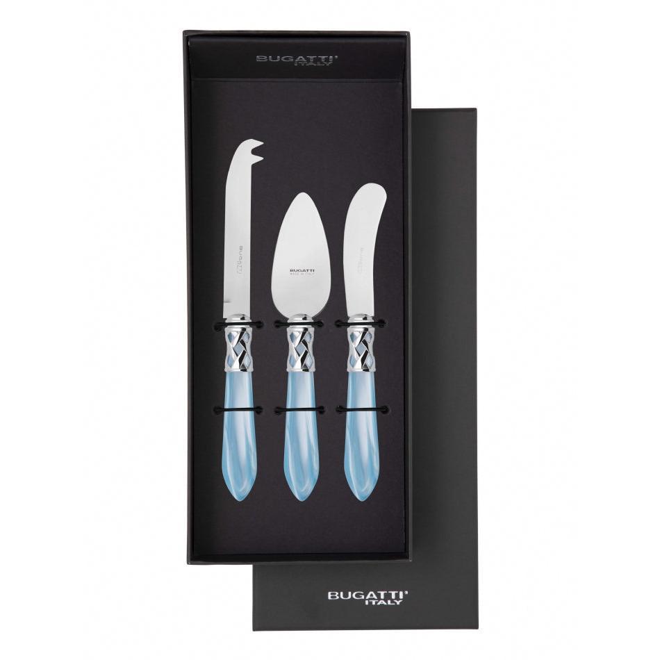 Aladdin Brilliant 3 Piece Cheese Knife Set - sky blue
