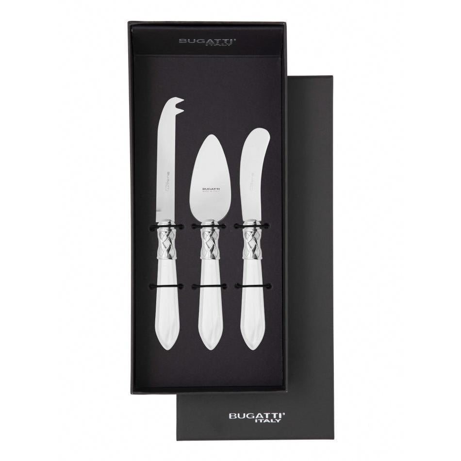 Aladdin Brilliant 3 Piece Cheese Knife Set - white