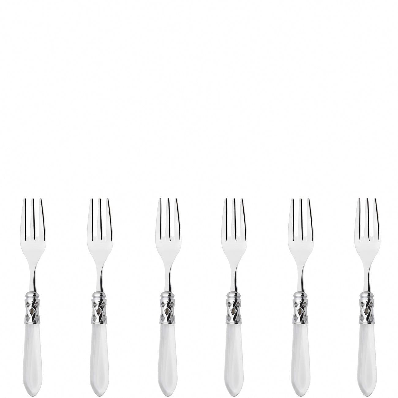 Aladdin Brilliant Cocktail / Cake Fork Set in gift box - clear