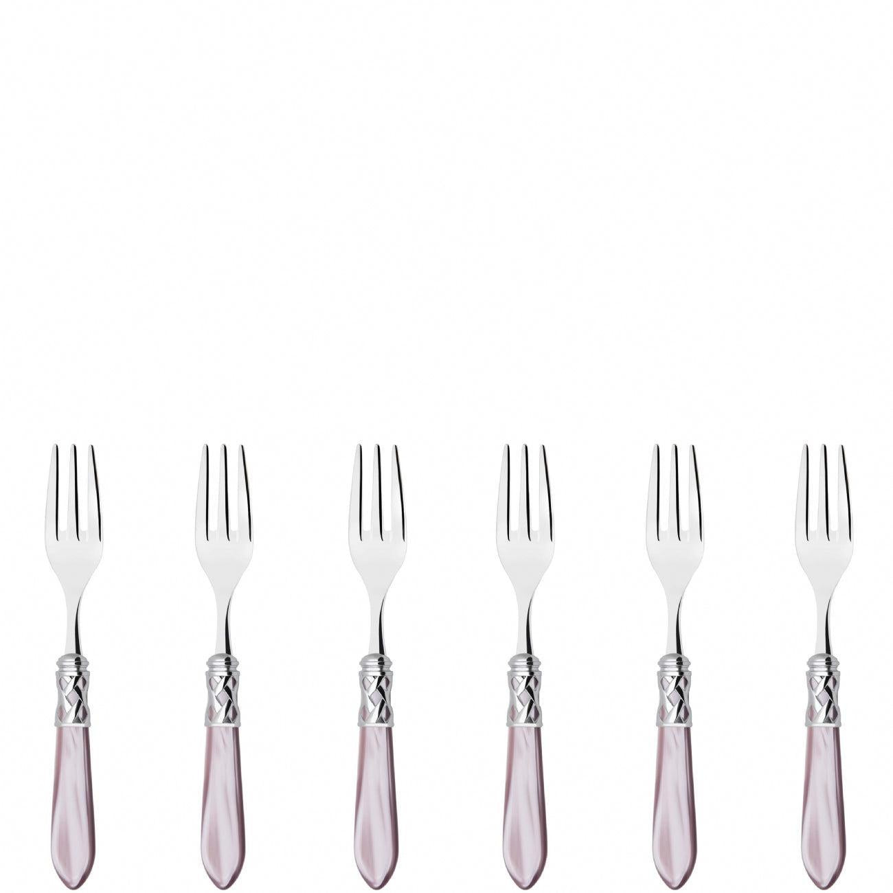 Aladdin Brilliant Cocktail / Cake Fork Set in gift box - lilac
