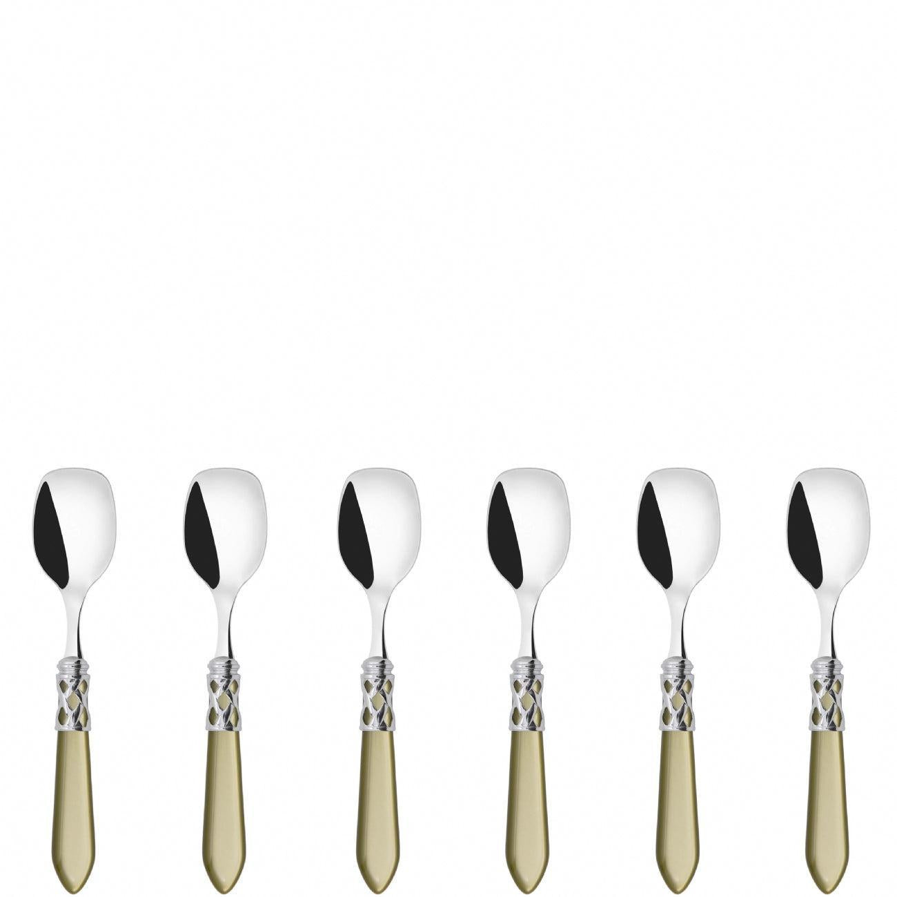 Aladdin Brilliant Ice Cream Spoons Set in gift box - chartreuse green