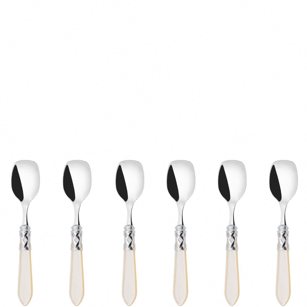 Aladdin Brilliant Ice Cream Spoons Set in gift box - Ivory
