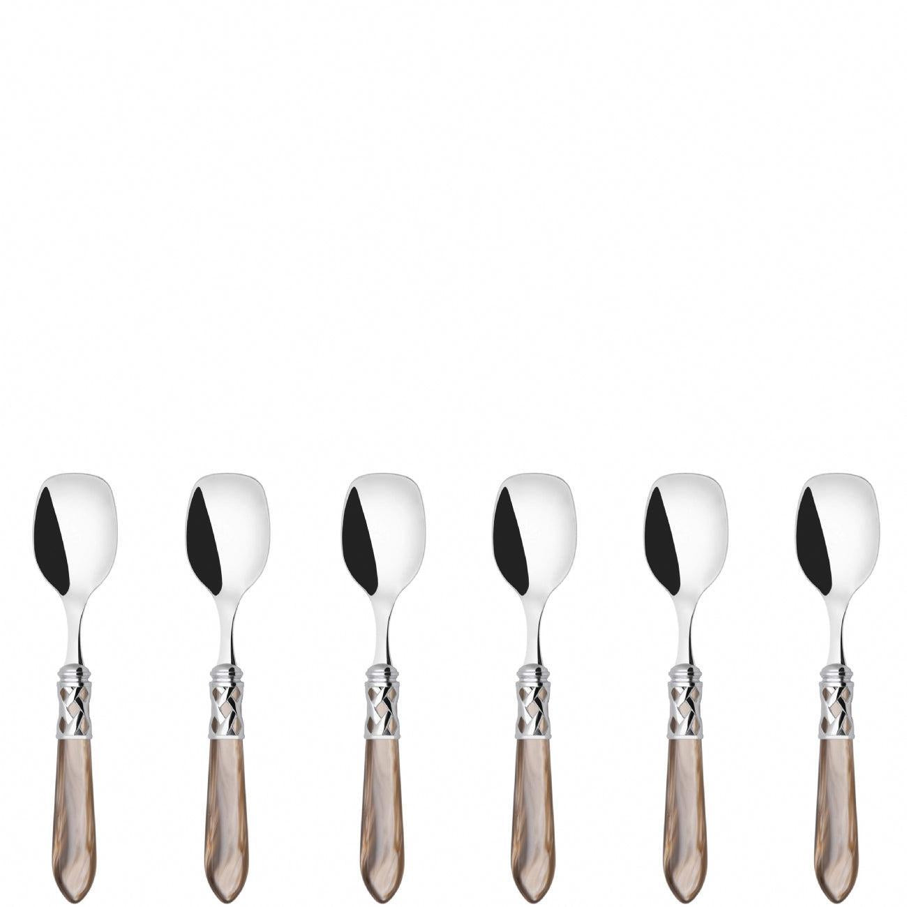 Aladdin Brilliant Ice Cream Spoons Set in gift box - taupe