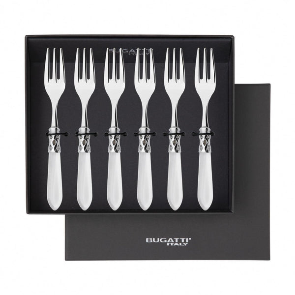 Aladdin Brilliant Cocktail / Cake Fork Set in gift box - clear