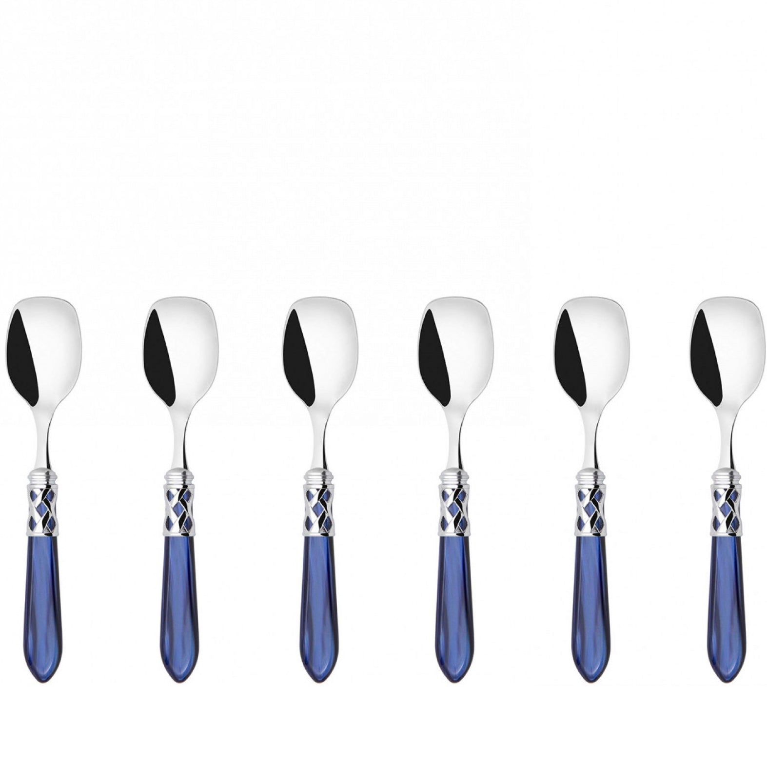 Aladdin Brilliant Ice Cream Spoons Set in gift box - Royal Blue-Casa Bugatti USA