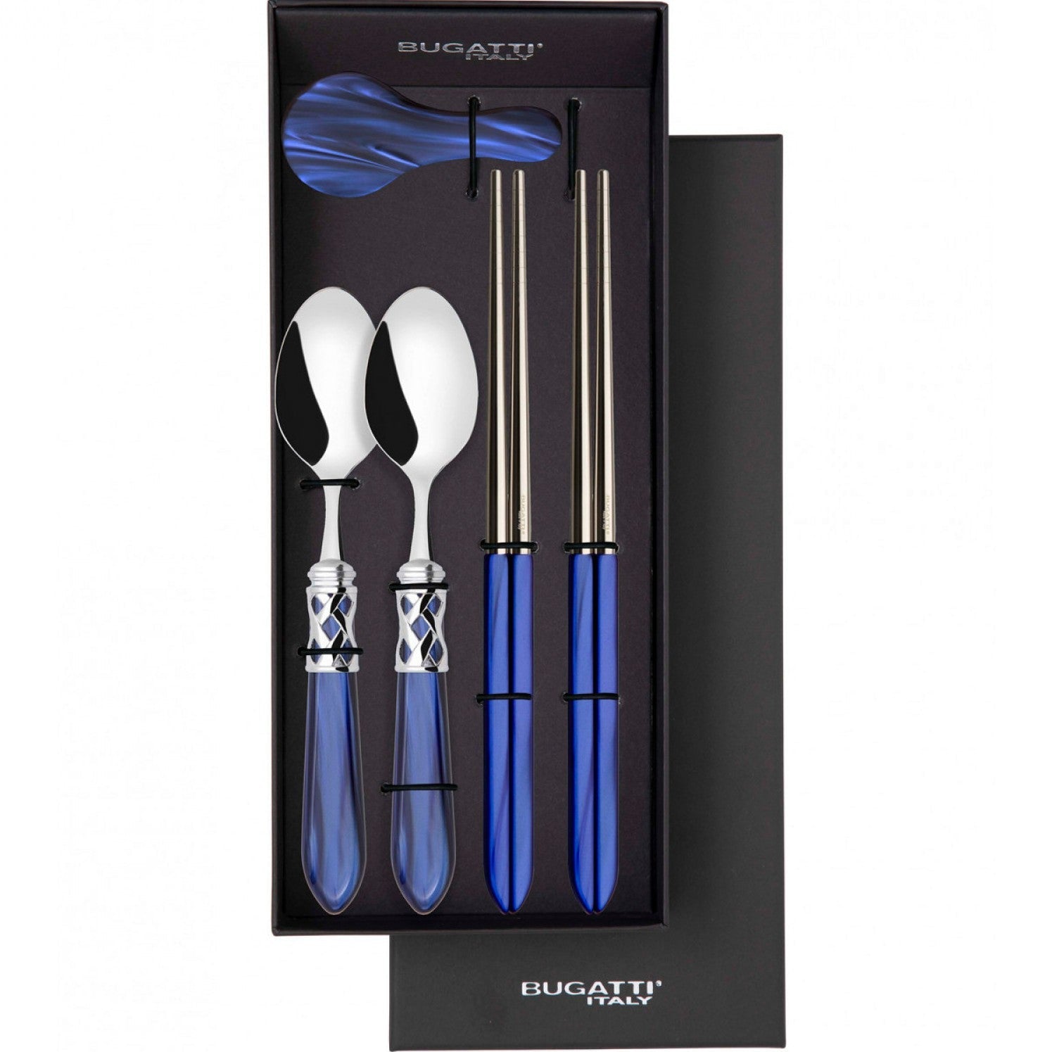 Aladdin Brilliant Chopticks set for 2 in gift box - Royal Blue-Casa Bugatti USA