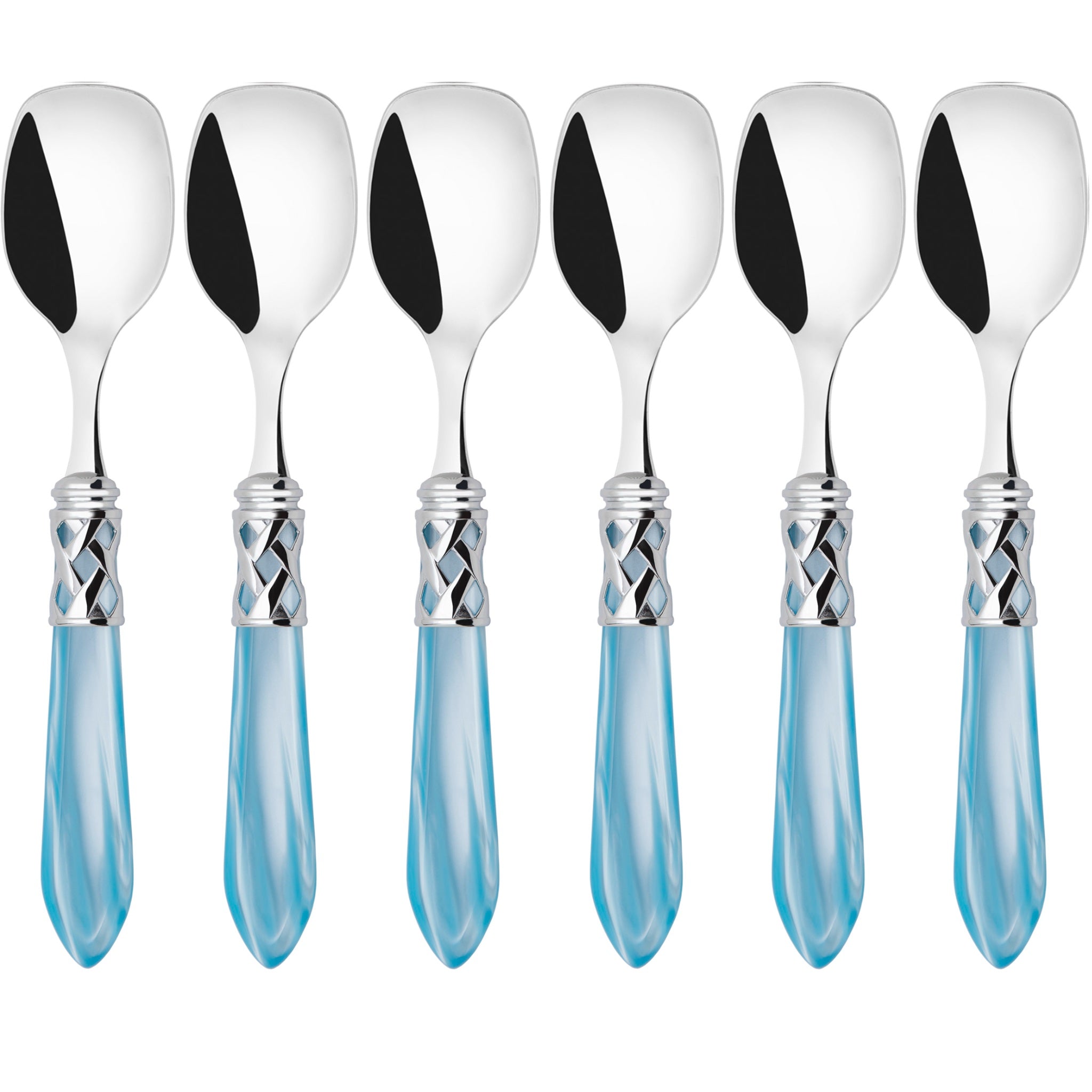 Aladdin Brilliant Ice Cream Spoons Set, Sky Blue — Casa Bugatti