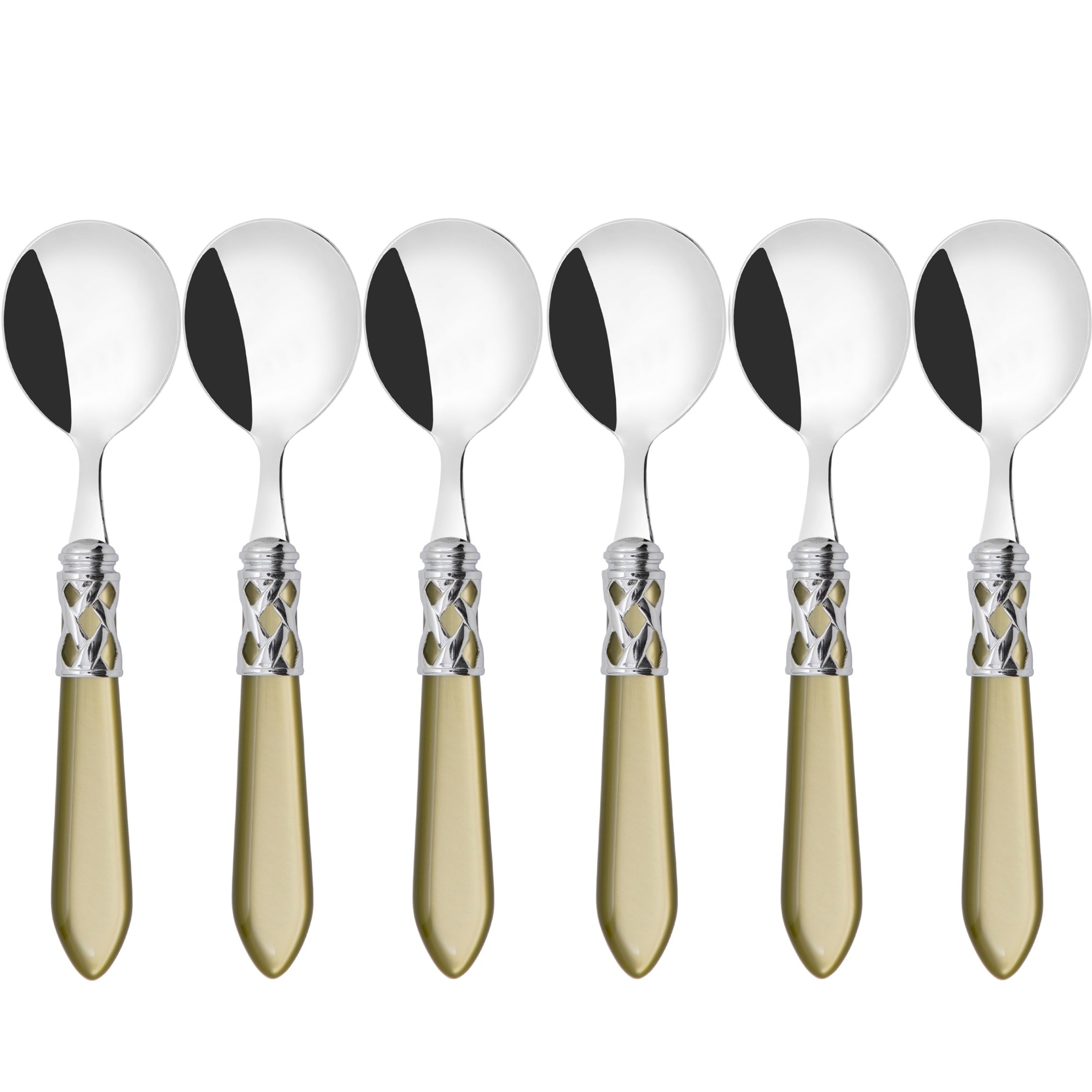 Aladdin Brilliant Soup Spoons Set - Chartreuse Green-Casa Bugatti USA