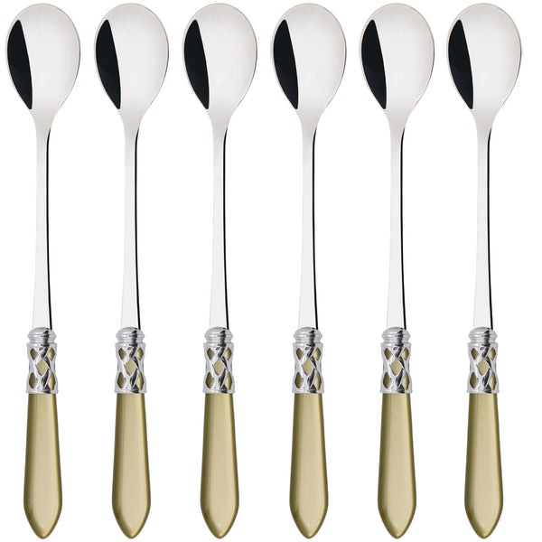 Aladdin Brilliant Ice Tea / Cocktail Spoon Set - Chartreuse Green-Casa Bugatti USA