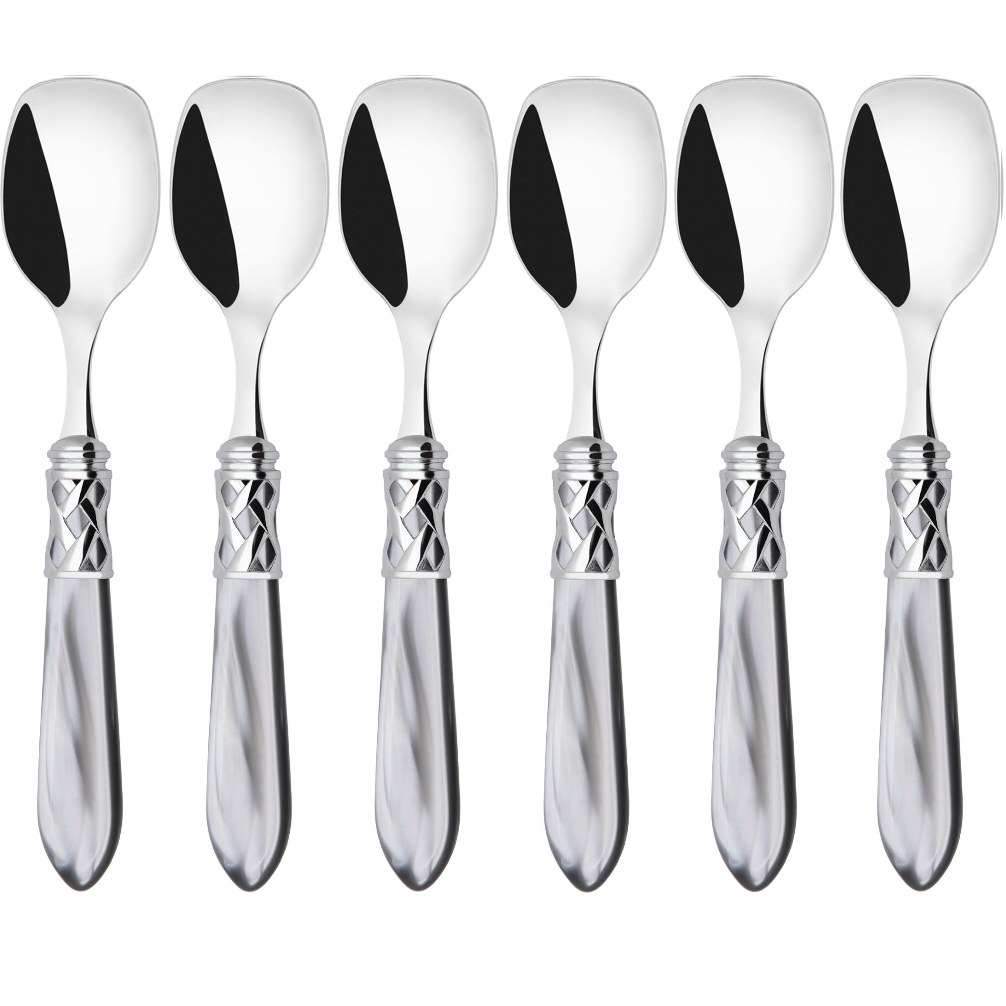 Aladdin Brilliant Ice Cream Spoons Set, Gray — Casa Bugatti