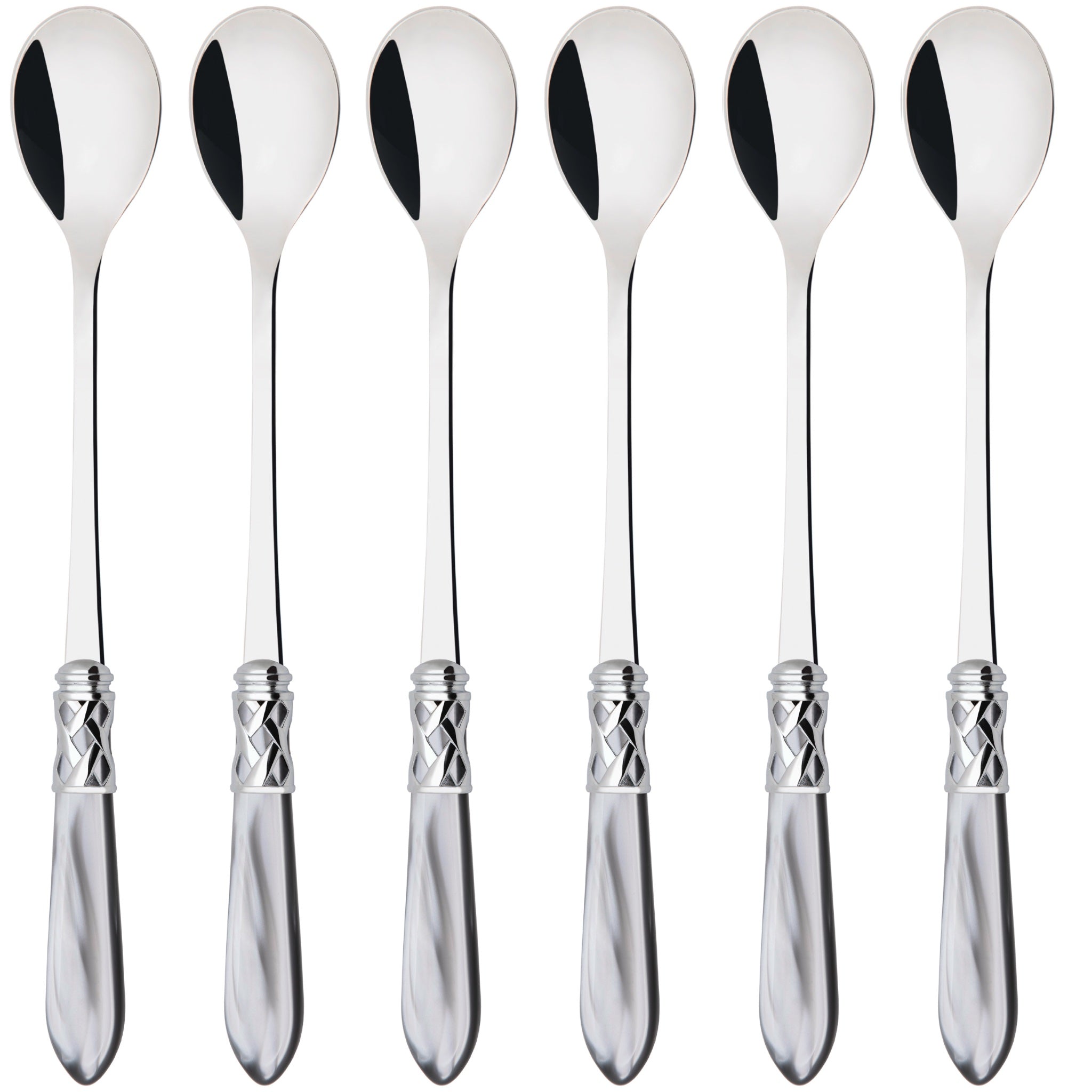 Aladdin Brilliant Ice Tea / Cocktail Spoon Set - Gray-Casa Bugatti USA
