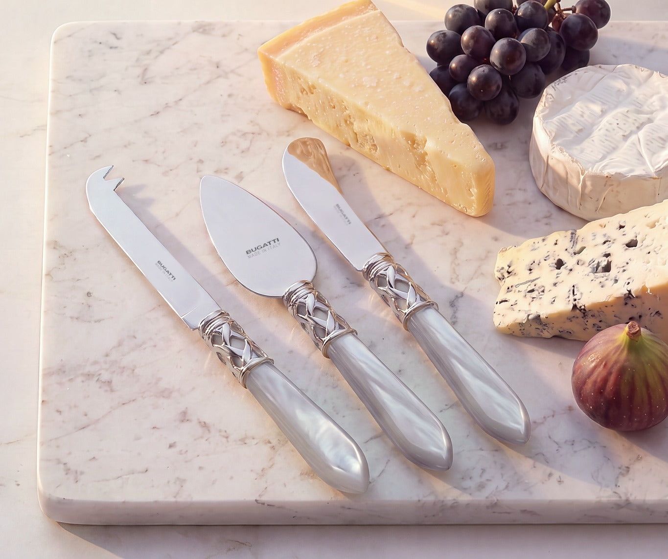Aladdin Brilliant 3 piece cheese knife set, Gray — Casa Bugatti