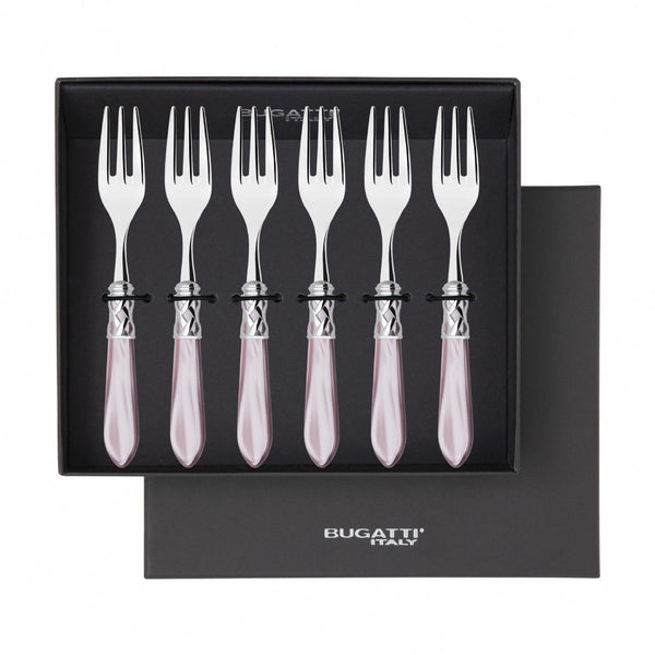 Aladdin Brilliant Cocktail / Cake Fork Set in gift box - lilac