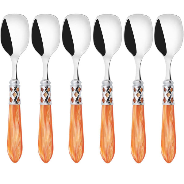 Aladdin Brilliant Ice Cream Spoons Set, Tangerine — Casa Bugatti