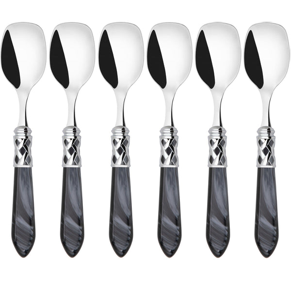 Aladdin Brilliant Ice Cream Spoons Set, Charcoal — Casa Bugatti