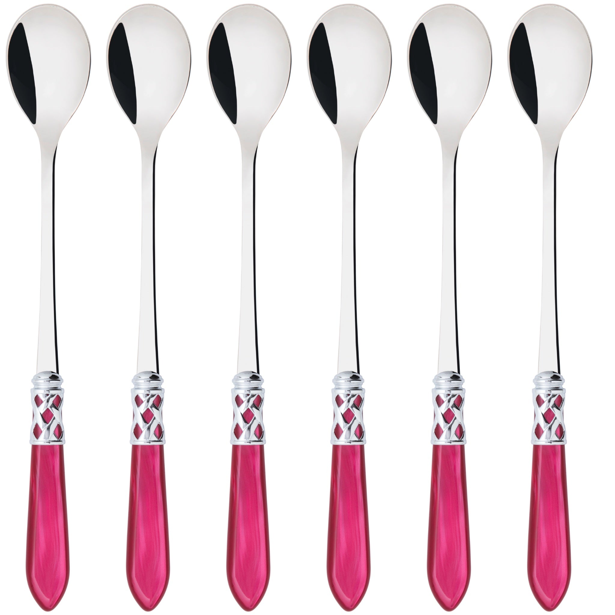 Aladdin Brilliant Ice Tea / Cocktail Spoon Set - Raspberry-Casa Bugatti USA