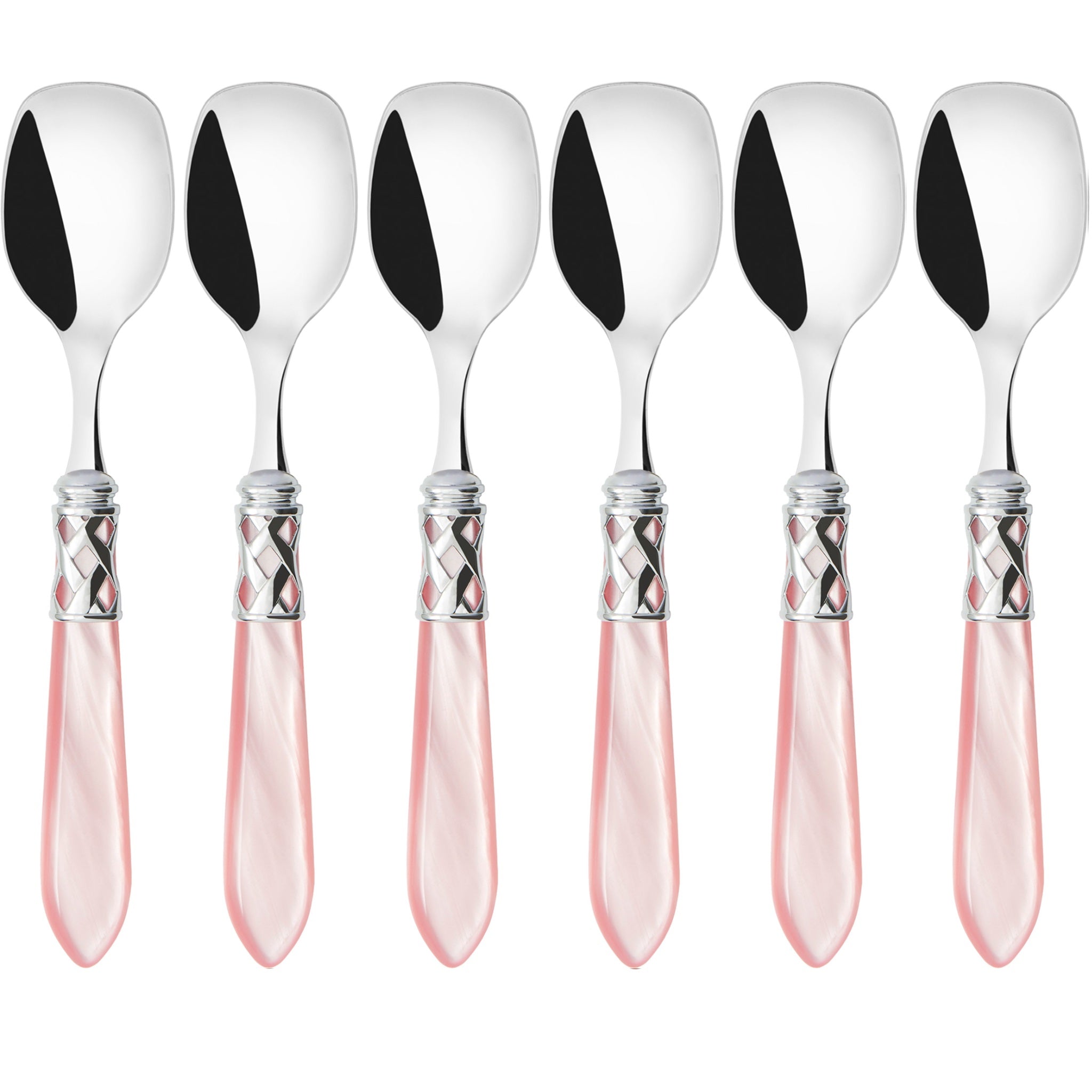 Aladdin Brilliant Ice Cream Spoons Set in gift box - Pink-Casa Bugatti USA
