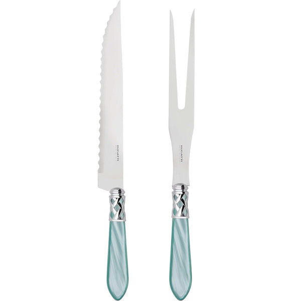 Aladdin Brilliant Roast Carving Set, Aqua — Casa Bugatti
