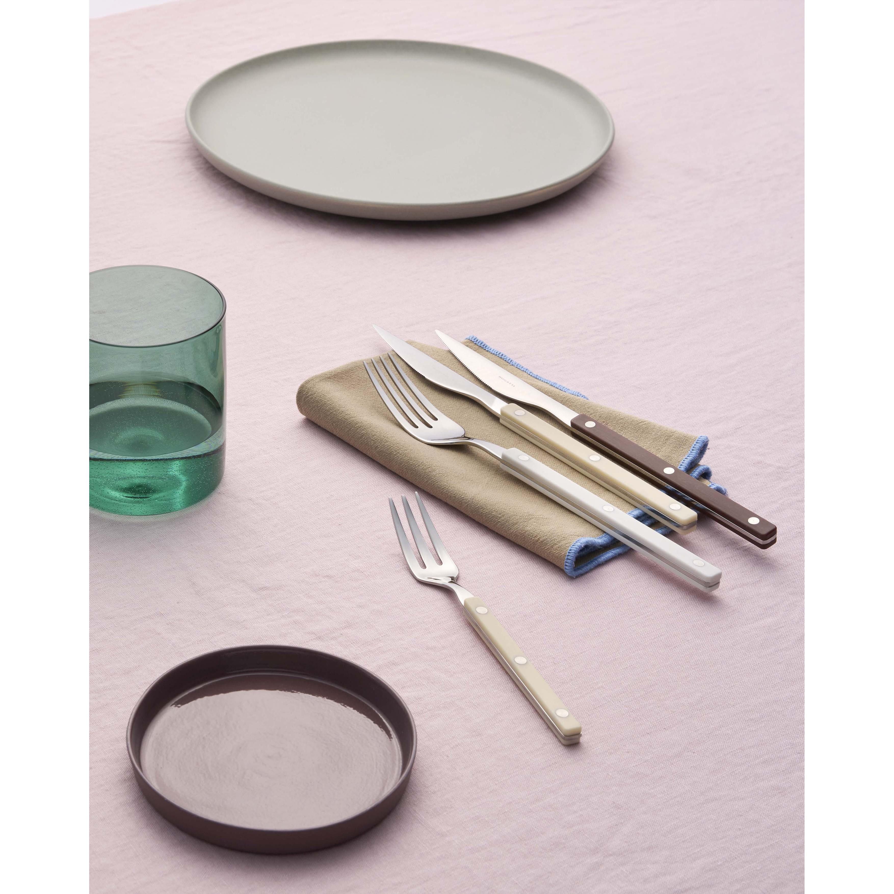 Allegra 5 Piece Place Setting - brown-Casa Bugatti USA