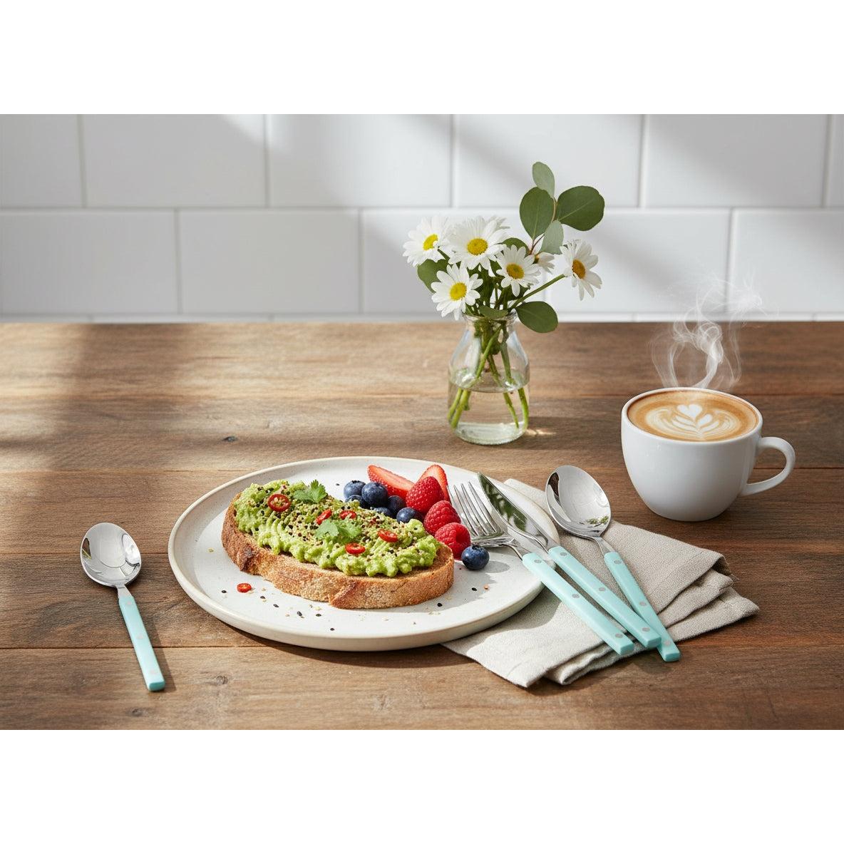 Allegra 5 Piece Place Setting - Light Blue