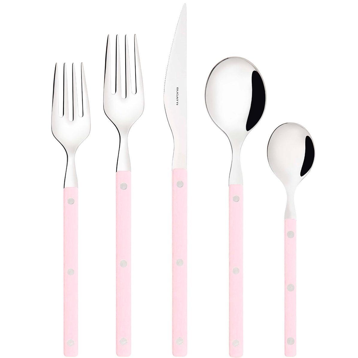 Allegra 5 Piece Place Setting - lotus pink-Casa Bugatti USA