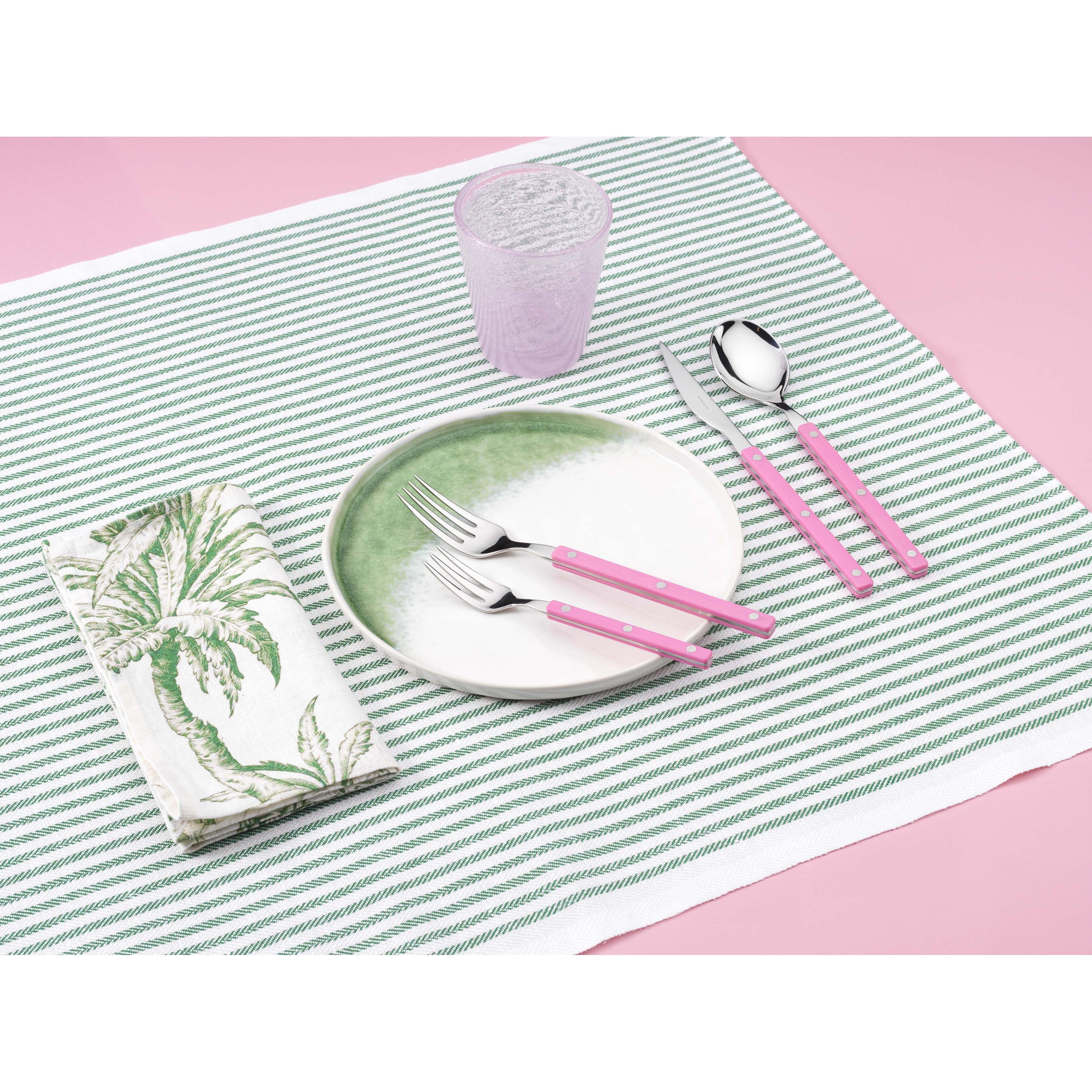 Allegra 5 Piece Place Setting - pink-Casa Bugatti USA