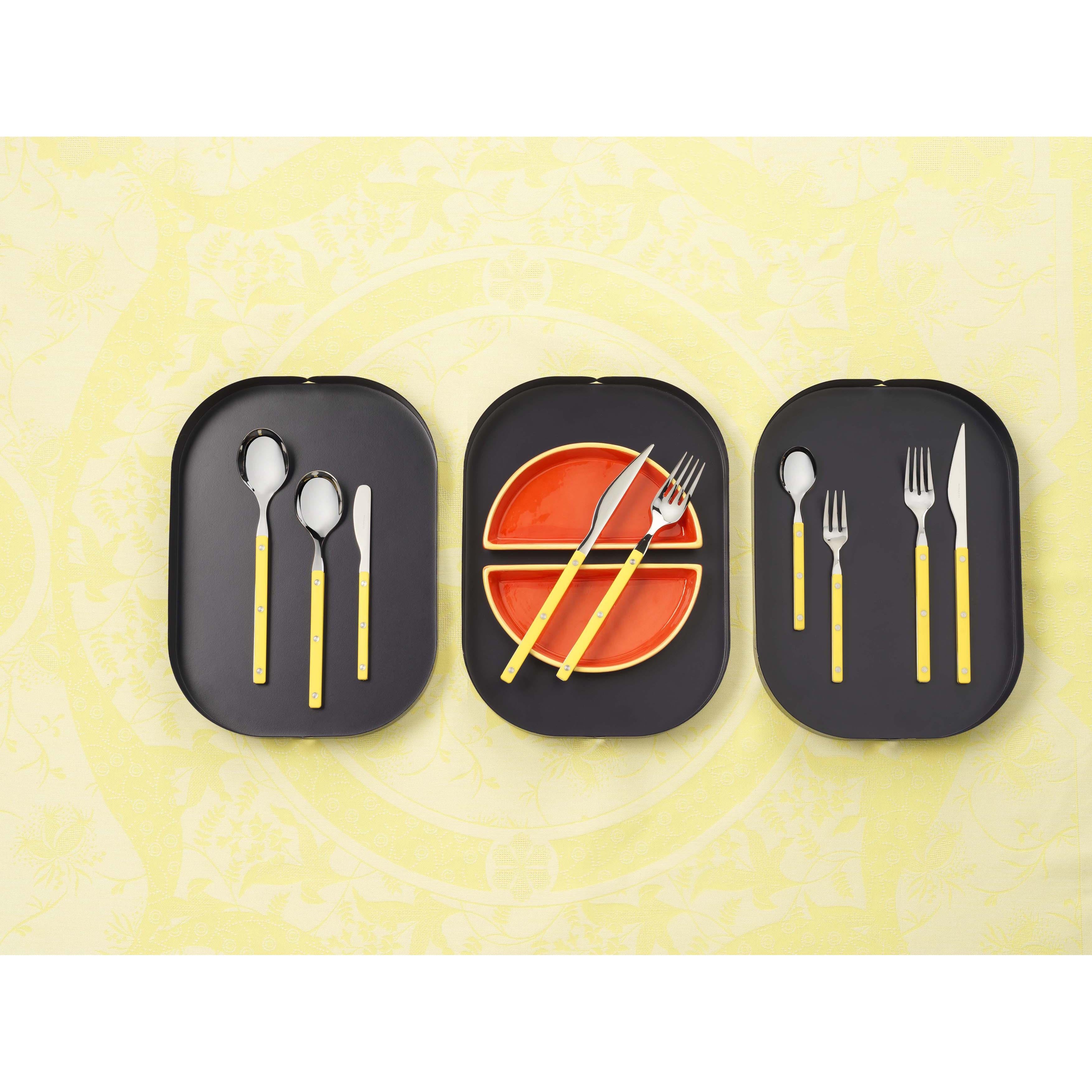 Allegra 5 Piece Place Setting - Bright Yellow-Casa Bugatti USA