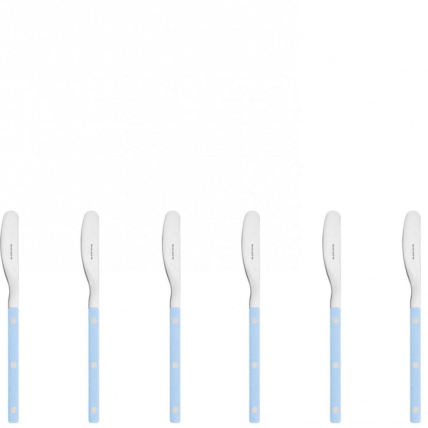 Allegra Butter Knife Set - Light Blue-Casa Bugatti USA