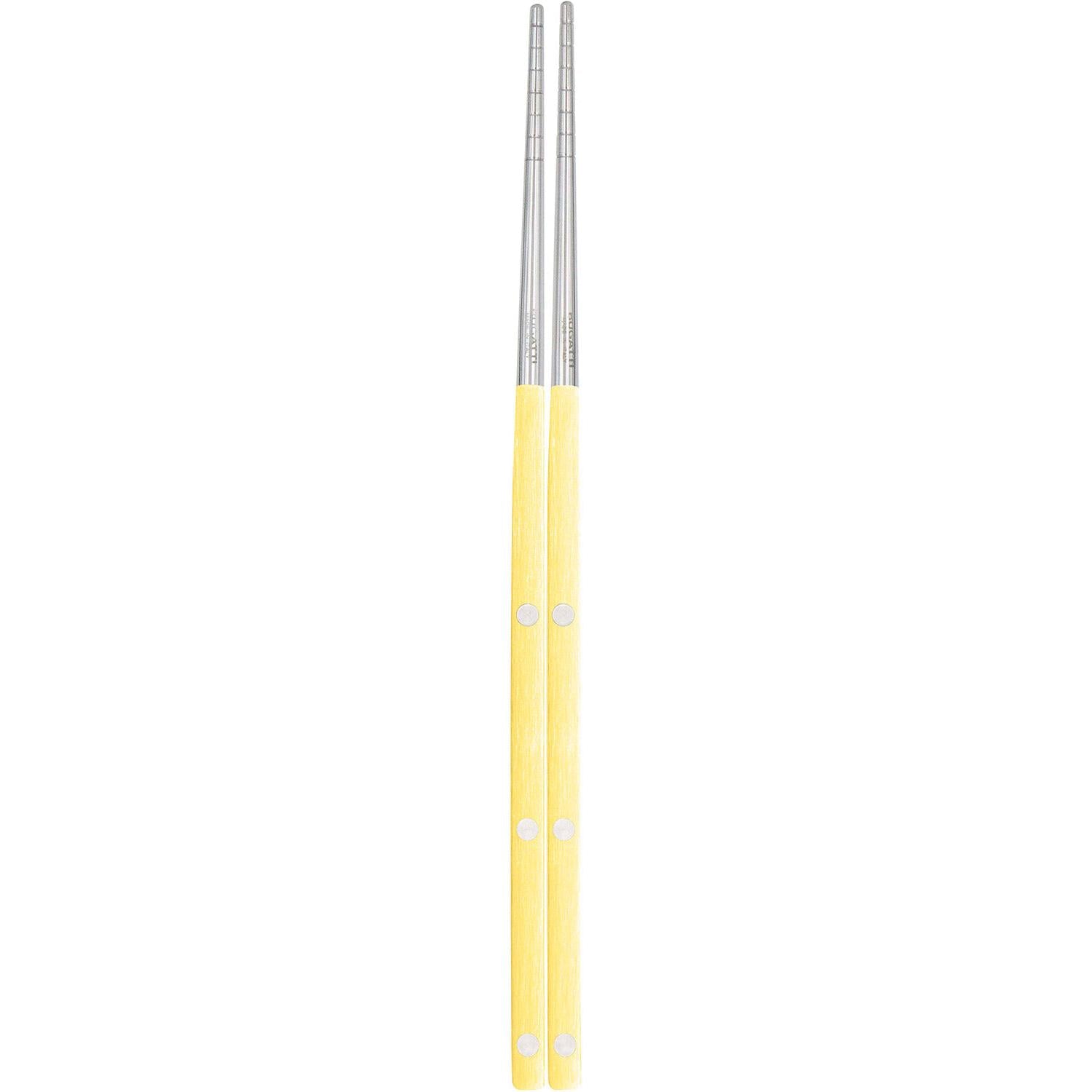 Allegra Chopsticks pair yellow dragon-Casa Bugatti USA