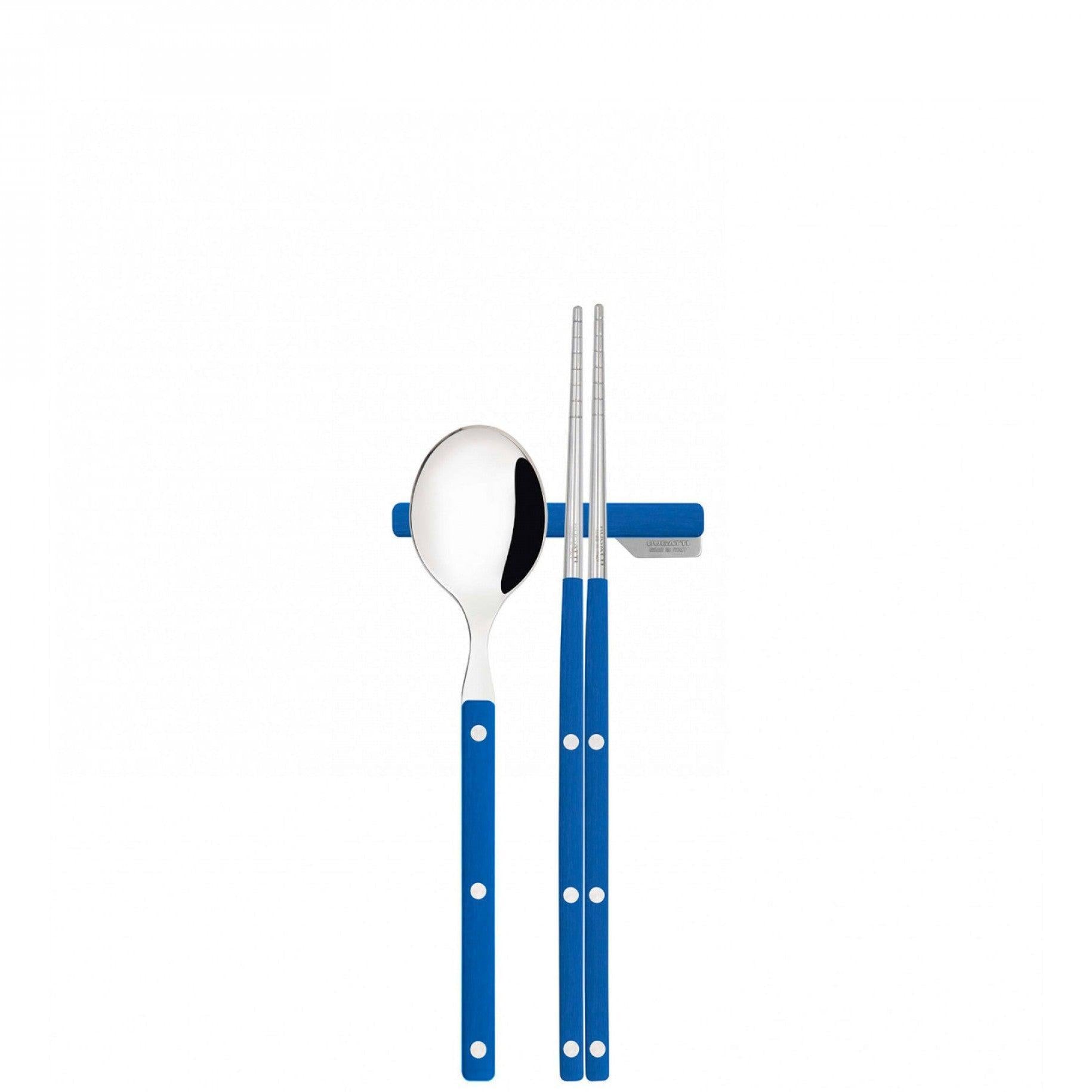 Allegra Chopsticks Set for 1 - Mid Blue