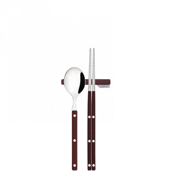 Allegra Chopsticks Set for 2 - Brown