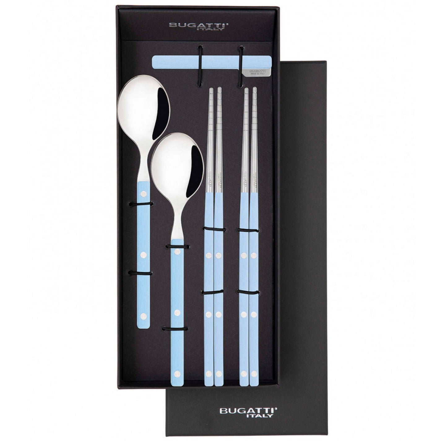 Allegra Chopsticks Set for 2 - Light Blue-Casa Bugatti USA