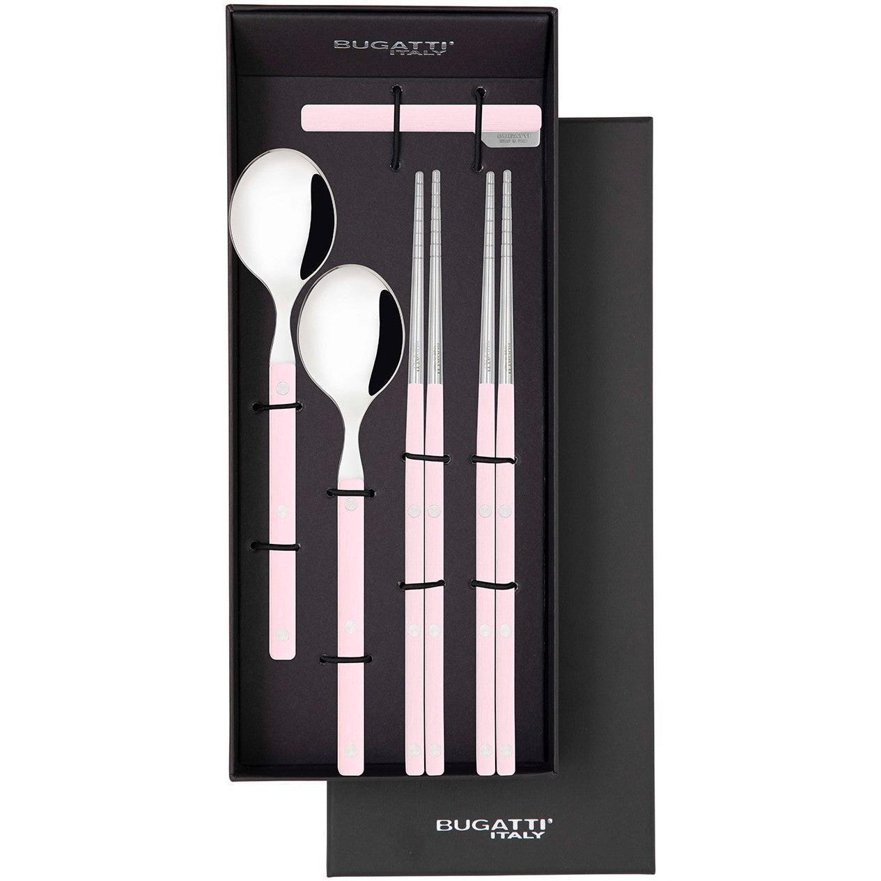 Allegra Chopsticks Set for 2 - Lotus Pink