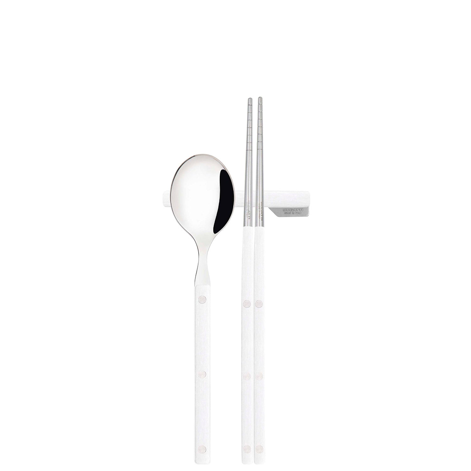 Allegra Chopsticks Set for 2 - white-Casa Bugatti USA