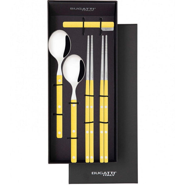 Allegra Chopsticks Set for 2 - Bright Yellow