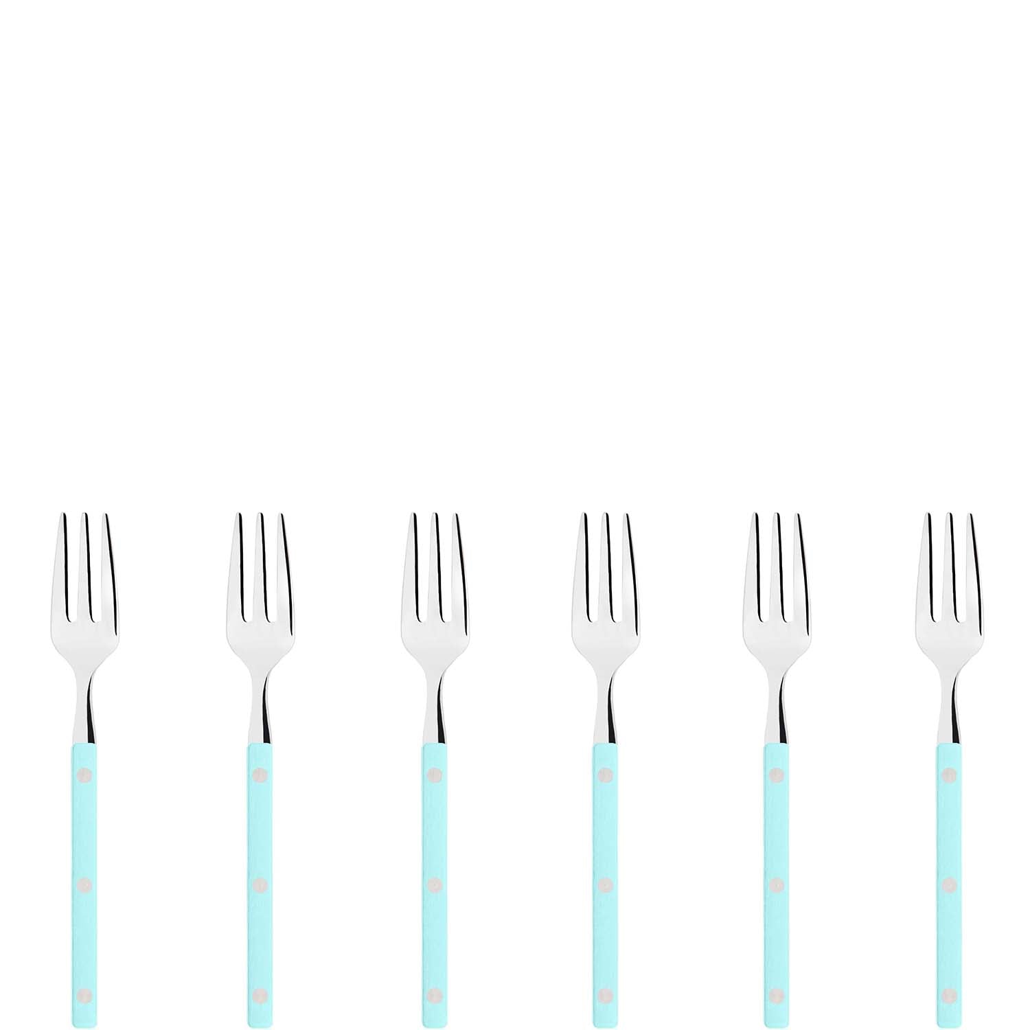 Allegra Cocktail / Cake Fork Set acqua - marina-Casa Bugatti USA