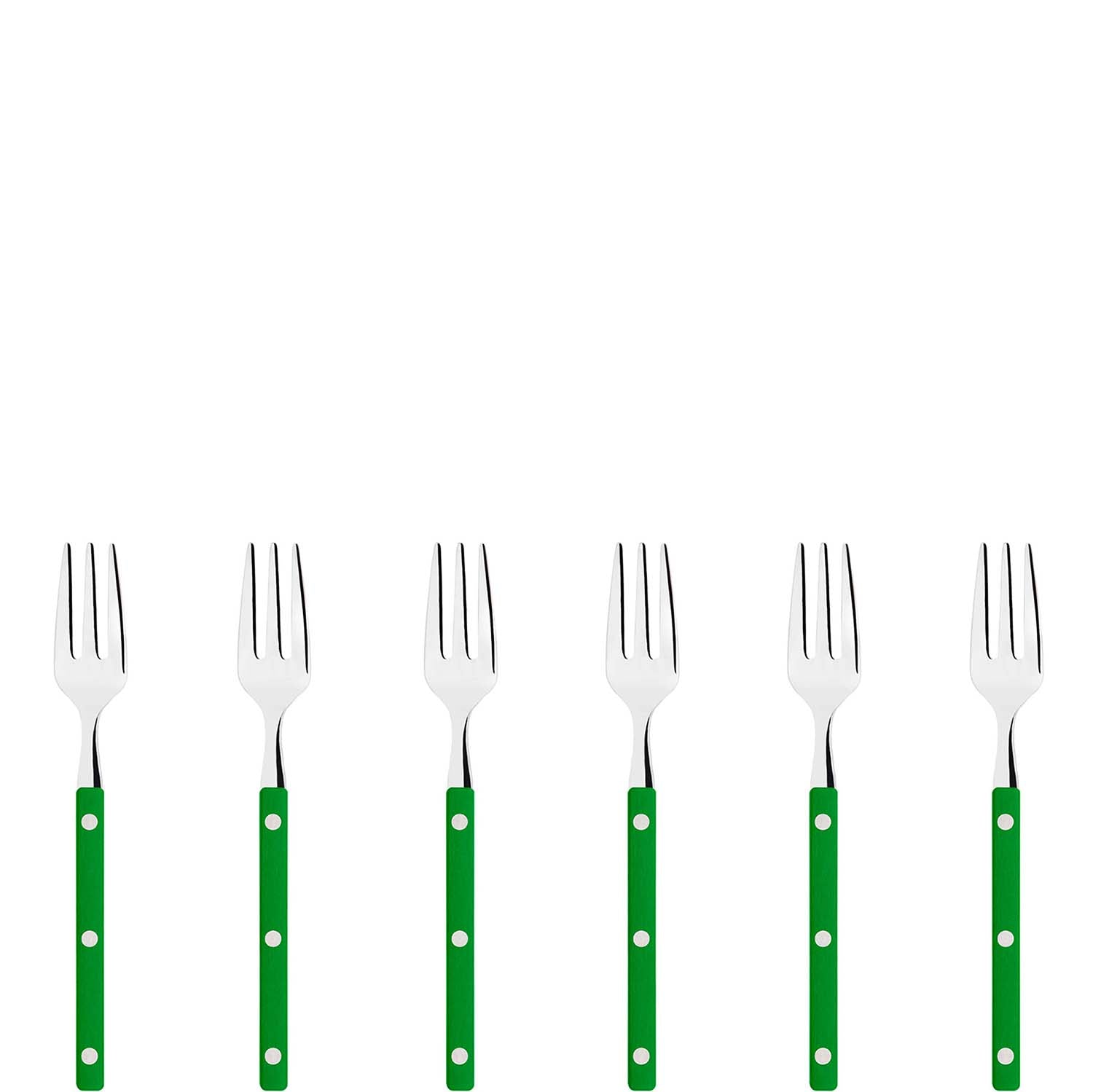 Allegra Cocktail / Cake Fork Set foliage - green-Casa Bugatti USA