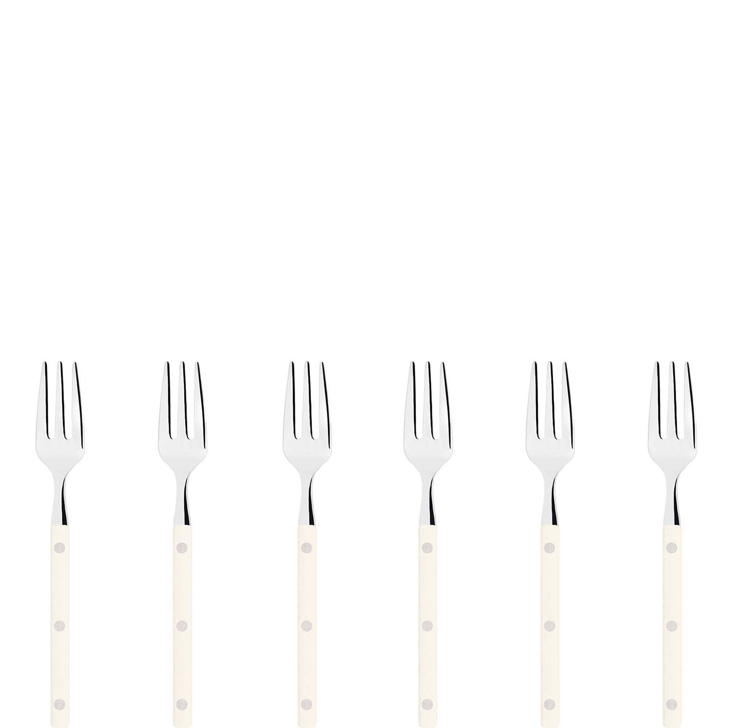 Allegra Cocktail / Cake Fork Set - ivory-Casa Bugatti USA