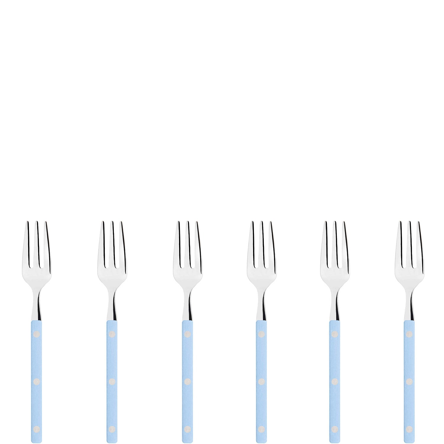 Allegra Cocktail / Cake Fork Set light - blue-Casa Bugatti USA